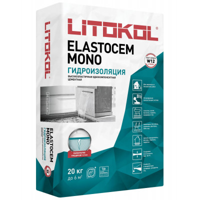 ELASTOcem MONO гидроизоляционная смесь Литокол 20 кг