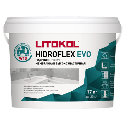 Гидроизоляционный состав Литокол HIDROFLEX зеленый 17 кг