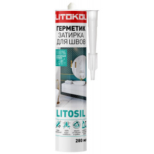 Герметик LITOKOL LITOSIL санитарный силиконовый 280 мл (прозрачный)