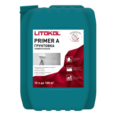 Грунтовка Primer A Litokol, белая 10кг