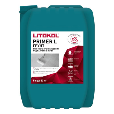 Грунтовка Litokol Primer L-M для самонивелирующихся смесей 5 /10кг