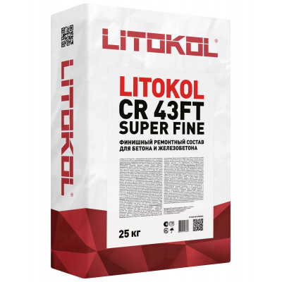 Ремонтная смесь LITOKOL CR43FT Super FINE Литокол финишный 25 кг