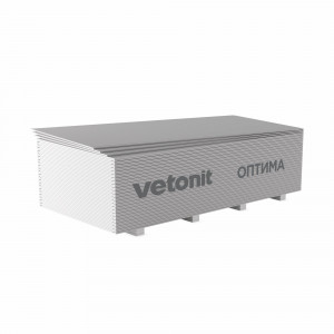 Гипсокартон ГКЛ Vetonit Оптима 2500х1200х12.5мм