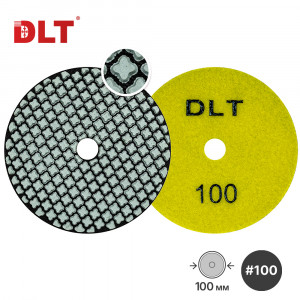Алмазный гибкий шлифовальный круг DLT №3, #100, 100мм, сверхгибкий, арт.0635