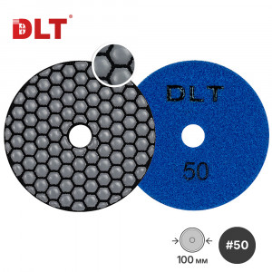 Алмазный гибкий шлифовальный круг DLT №15, #50, 100мм, арт.1167