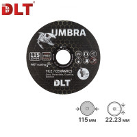 Алмазный диск DLT Umbra из черной смолы 115х1,1х22,23мм, арт.5225