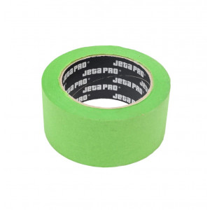 Лента малярная 50мм х 40м GREEN JETAPRO, 90°С-40мин, зеленая 581390-50