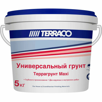 Грунт Terraco Terraqrunt Maxi универсальный проникающий, 5 л